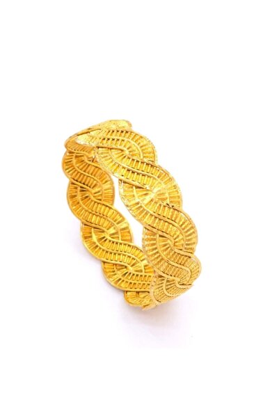 FerizZ İmitasyon Altın Kaplama Merdiven Model Bilezik 15mm Kalınlıkta BLZ-3024