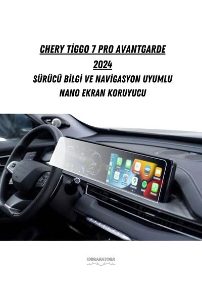 UniqAnatolia Chery Tiggo 7 Pro Avantgarde 2024 - 24.6 Inch Drive, Nano Screen Protector, Information and Navigation Compatible