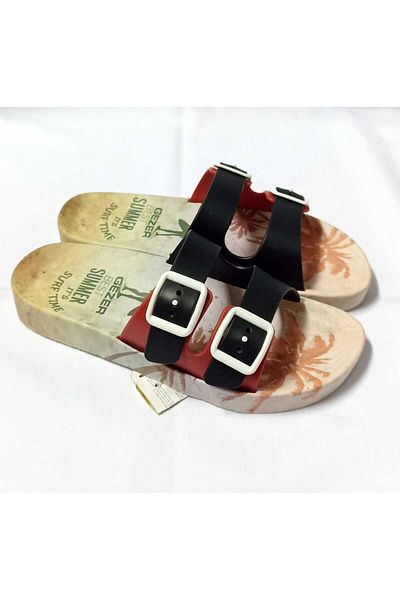 GEZER Anatomical Sole - Adjustable Buckle Beach, Pool, Balcony and Terrace Bathroom Home and Street Slippers