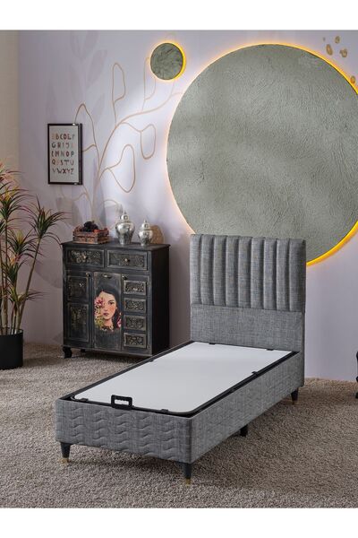 beehanem Ezgi Tek Kişilik 2Li Set (Baza+Başlık)(Yatak HARİÇ!!!)