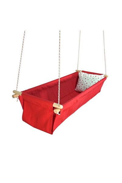 hupim Bebek Çocuk Çingene Beşiği Kırmızı