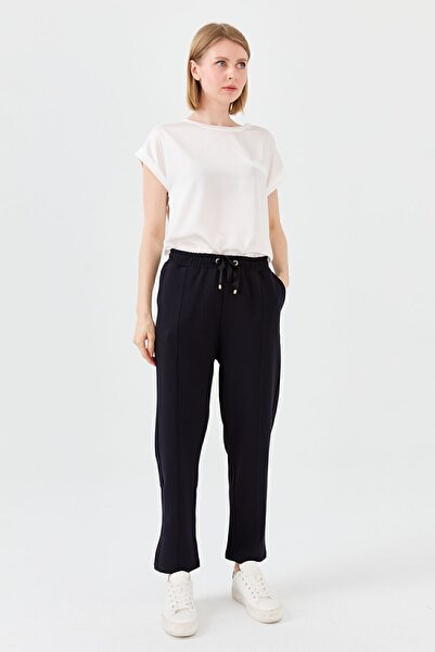 Desen Triko Women's Pocket Pants Navy Blue
