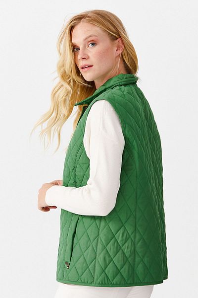 Desen Triko Women's Quilted Vest E.green