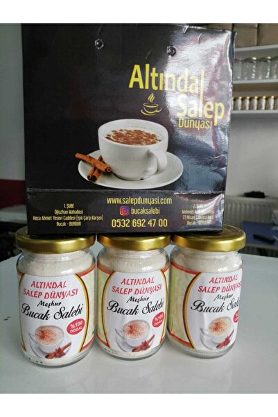 Altındal Salep Dünyası Bucak Doğal Salep 225gr (3 Kavanoz)