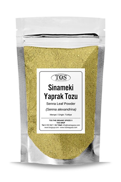 TOS The Organic Spices Sinameki Yaprağı Tozu 500 gr (1. Kalite) Senna alexand...