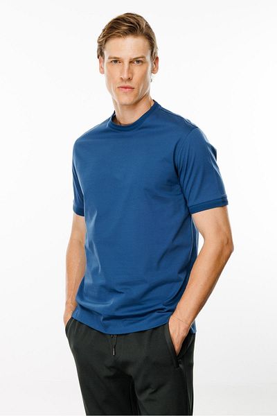 Desen Triko Ανδρικό μπλουζάκι με λαιμόκοψη - Basic Cotton T-shirt Parlement