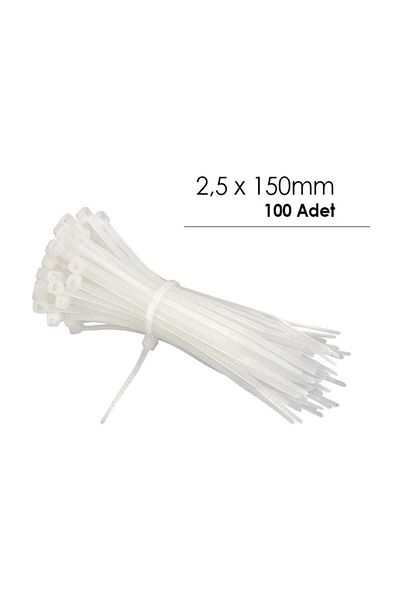 Robocombo Cable Tie - Plastic Clamp 2.5x150mm 100 Pieces