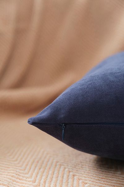 ÖZENEV Panoroma Plain Plain Decorative Pillow Case – Punchable Throw Pillow Case – Navy Blue