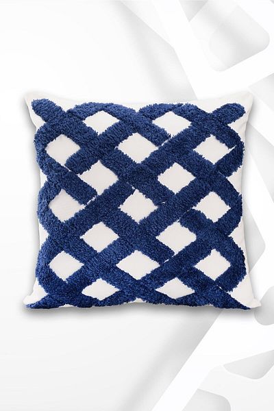 ÖZENEV Punch Design Bohemian Patterned Decorative Throw Pillow Cover 45x45 Cm Ethnic Authentic Poncho