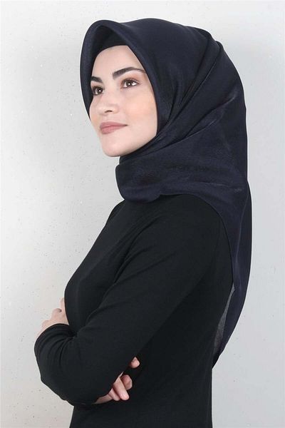 PİRAMİT Amber Glitter Scarf 4009-5 Navy Blue