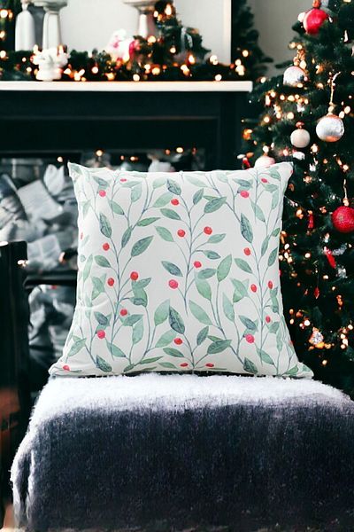 ÖZENEV Christmas Dirty Case - Green and White Easter Pattern Floral Gift