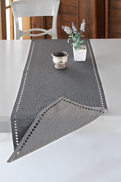 ÖZENEV Evine Özen Mavi Runner Amerikan Servis Masa Örtüsü 40x140 Cm Girit-10