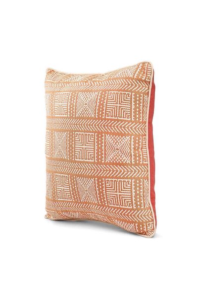 ÖZENEV Special Design 43x43 Woven Throw Pillow Cover with Piping Hidden Zipper Decorative Living Room