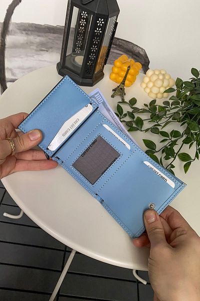Modica Laura Unisex Blue Mechanism RFID Θωρακισμένη θήκη κάρτας πορτοφολιού - Κουτί δώρου