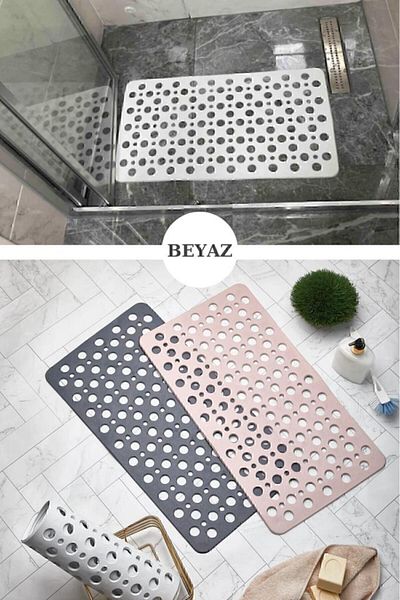 isgstore Main Shop Bathroom and Shower Anti-Slip with Suction Cups, Shower Cabin Bathtub Anti-Slip Suction Cup Bath Mat