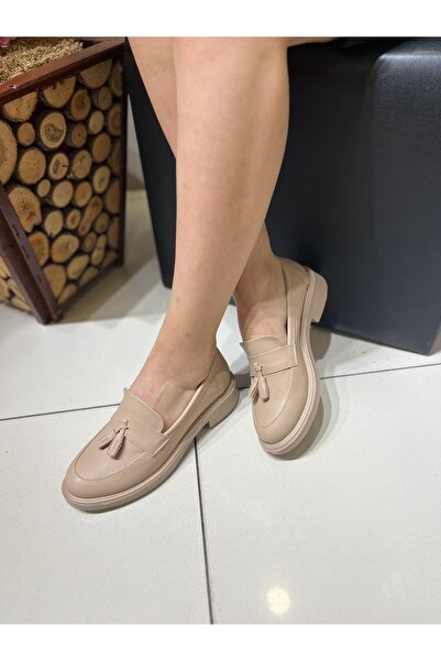 İST FİDAN KUNDURA Kadın Loafer Makosen Casual Tokalı Günlük Ayakkabı 35257-1