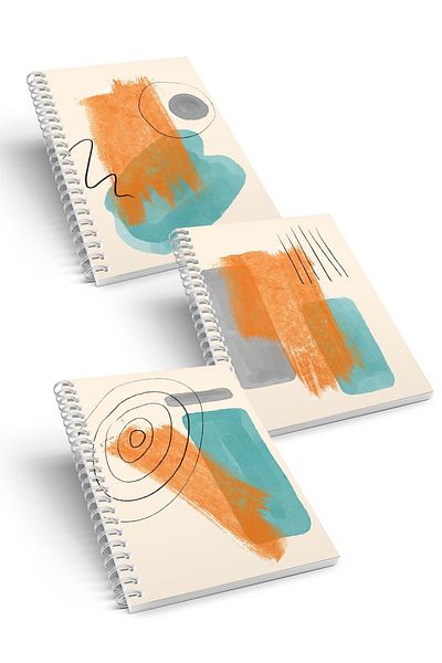 CoNotes Set of 3 Spiraled Lined Notebooks A5 (15x21cm)
