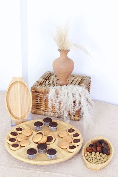 Bambum Rotating and Boat - Wrapping Pot - Breakfast - Sunmluk Serving Plate Set