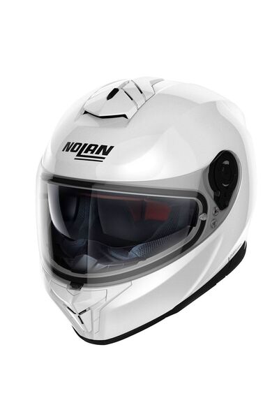 Nolan N80.8 Classic N-com Kapalı Kask 005 (BEYAZ)