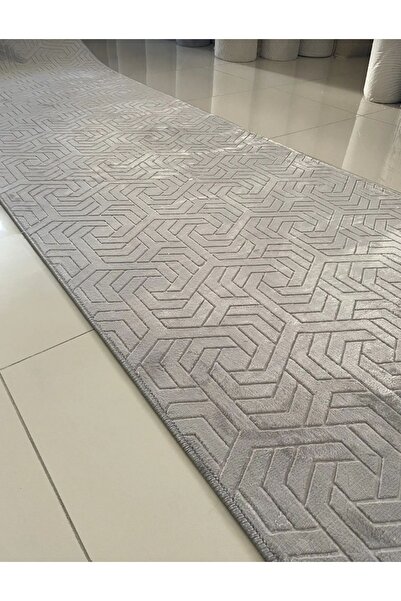 AKSU Gri Dinarsu Armoni Modern Kaymaz Taban Yolluk Ve Halı Yıkanabilir Salon Mutfak Hol Halısı