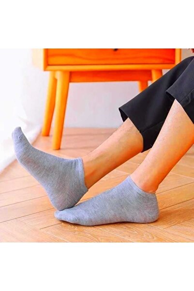 Deribond Мъжки чорапи, 9 броя, черно-бели, сиви, бамбукови чорапи, чорапи до глезена