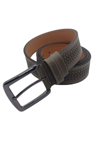 Deribond Чоловічий ремінь з натуральної шкіри підходить для джинсів та полотняних штанів