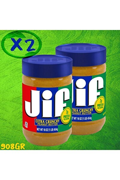 Jif JİF İKİLİ Fıstık Ezmesi Extra Crunchy 2*454gr