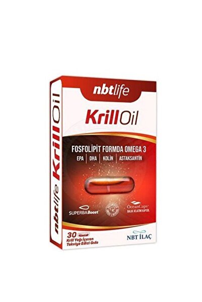 Nbt İlaç زيت الكريل من إن بي تي لايف، فسفوليبيت، أوميجا 3، 30 كبسولة
