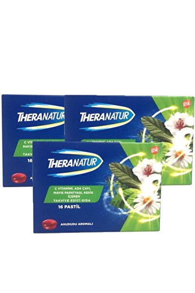 theranatur Ahududu Aromalı 16 Pastil 3 Adet