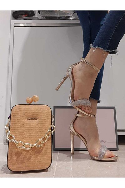 Guja Arme City 23y777-2 Evening Dress High Heel Shoes with Stones