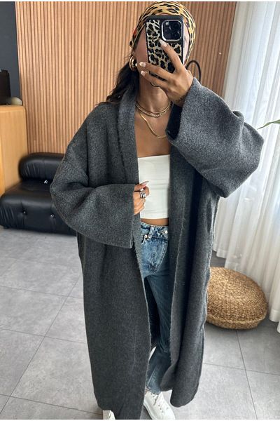 Bak'ap Χοντρή μάξι ζακέτα Hijab Fleece