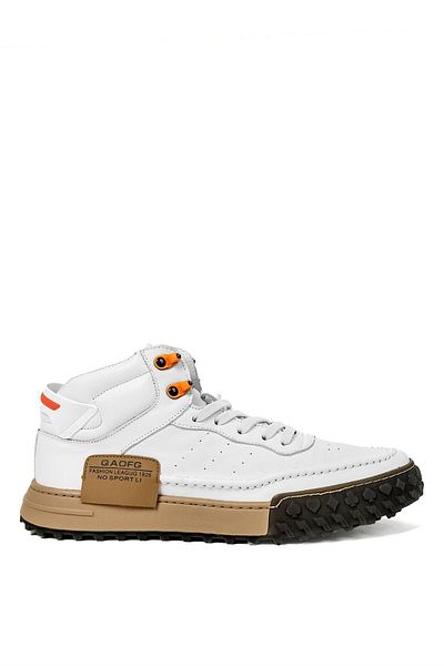 Guja 23K501 Men's Genuine Leather Flat Boots White
