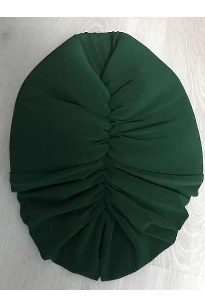 NpyBone Tekstil Filled Emerald Green Drape Outer Bonnet