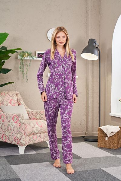 PJS 23504 Set pijama cu nasturi pentru damă