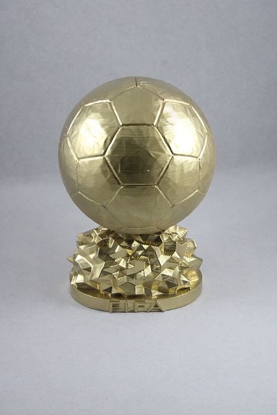 BZ TEKNOLOJİ 3D Fıfa Ballon D'or Model Original Gold 15 cm