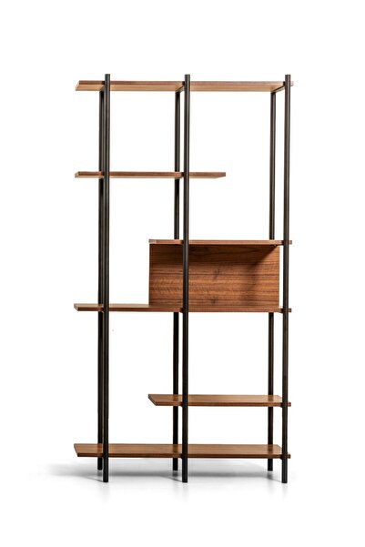 LAGOMA Harmonia Kitaplık Ahşap Raf Metal Çerçeve - 95 cm