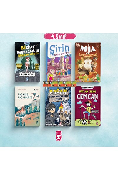 Timaş Çocuk 4.Sınıflar Nitelikli 6 kitap-Şirin Bu Nasıl Göbeklitepe, Mia ve B...