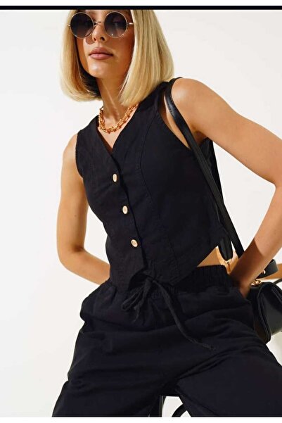 More Linen Vest with Pants Suit