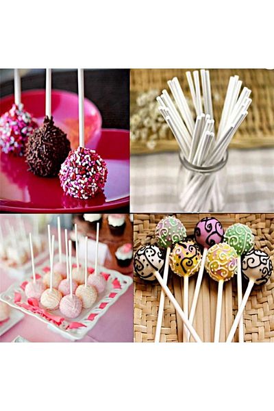 adin tasarım Комплект за приготвяне на коледни кексчета Lollipop, 201 части, торбичка за кексчета Pop-up, клечка за близалки с червена панделка