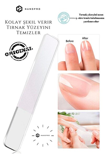 Nanopro Tırnak Törpüleme Aleti Cam Malzeme Parlatma Manikür & Pedikür Yseries