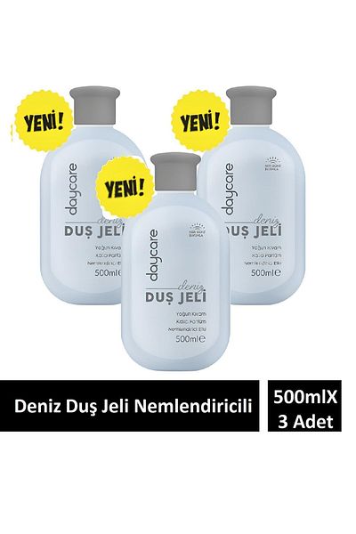 Daycare 500 ml X 3 Pieces Sea Moisturizing Intense Consistency Shower Gel