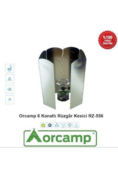 Orcamp Orgaz Çantalı 6 Kanatlı Büyük Boy Kamp Rüzgar Kesici Rüzgarlık Rz556