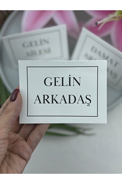 Rima Tasarım Masa İsimliği 25li Set