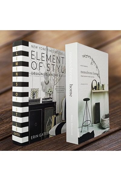 ndukkan Decorative Book Look Box Set of 2 Decorative Book Looking Box