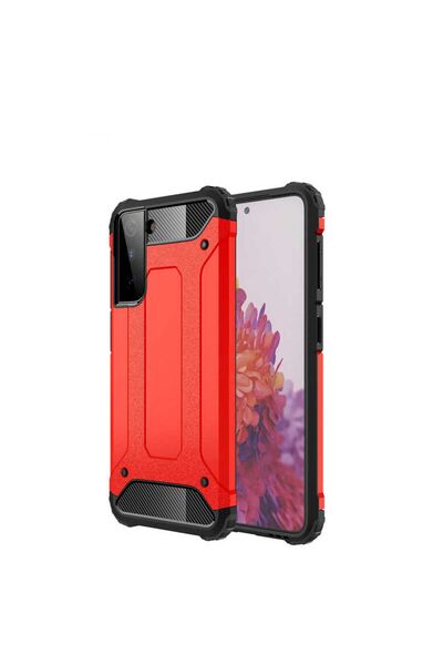 Hatreds Samsung Galaxy S21 Plus Compatible Armored Camera Protection Tank Silicone Case