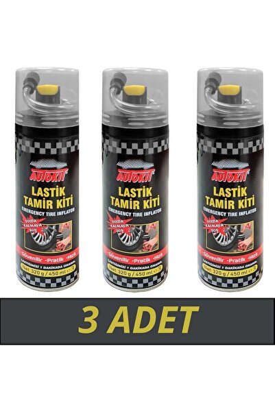 Autokit 3 Adet Lastik Tamir Kiti Sprey