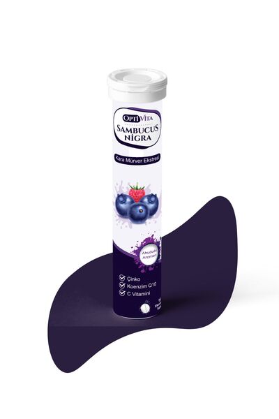 Optivita Sambucus Nigra - مستخلص التوت الأسود 16 قرصًا فوارًا - دعم المناعة و...