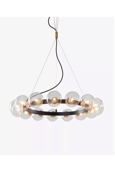 VİSENTE HOME Dekoratif Cam Kubbeli Avize