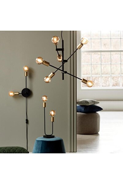 VİSENTE HOME Sade Avize Seti Endüstriyel Minimalist Tasarım Ampul Dahildir