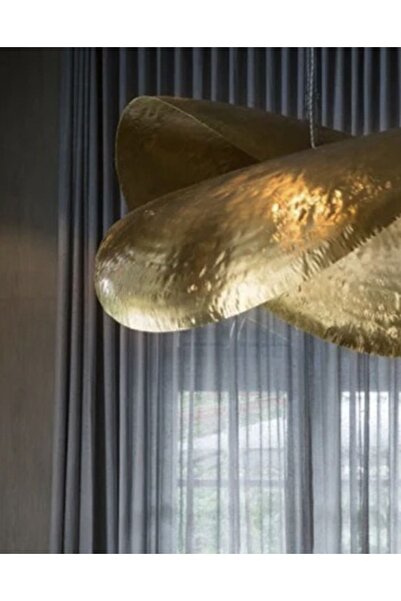 VİSENTE HOME Dövülmüş Sarkıt Pirinç - BENZERSİZ El Yapımı Avize